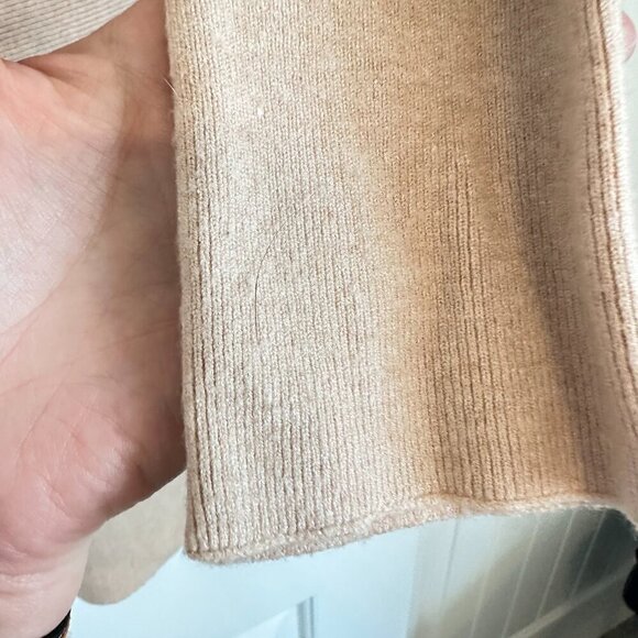 Siren Lily PLUS 3X women's pale peach cream neutral sweater with sparkles - Picture 6 of 12